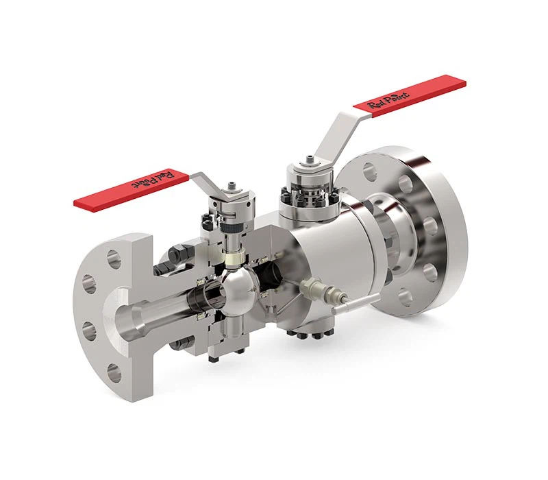 API 6D Double Block&bleed Ball Valve